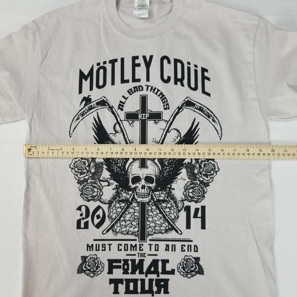 Motley Crue Licensed Final Tour 2014 Band T-Shirt - Picture 6 of 7